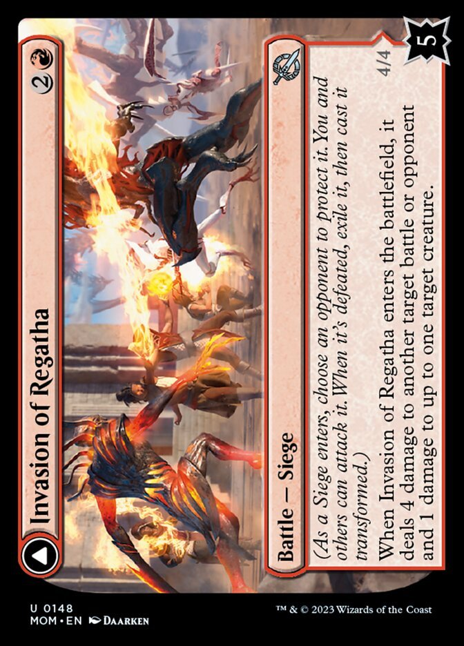 Invasion of Regatha // Disciples of the Inferno front