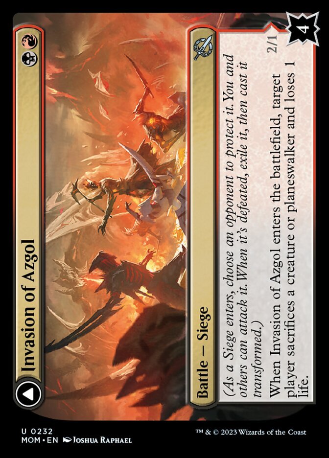Invasion of Azgol // Ashen Reaper front
