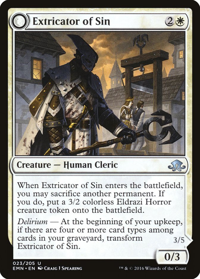 Extricator of Sin // Extricator of Flesh front