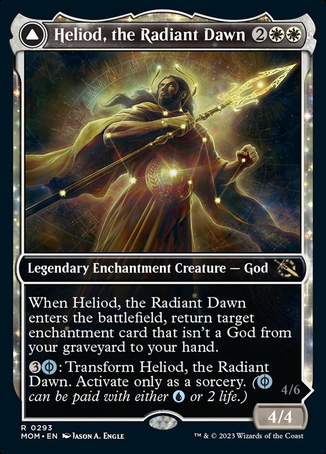 Heliod, the Radiant Dawn // Heliod, the Warped Eclipse (Showcase) front