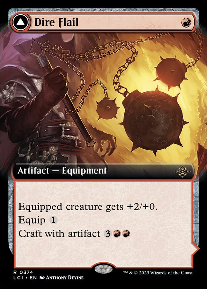 Dire Flail // Dire Blunderbuss (Extended Art) front
