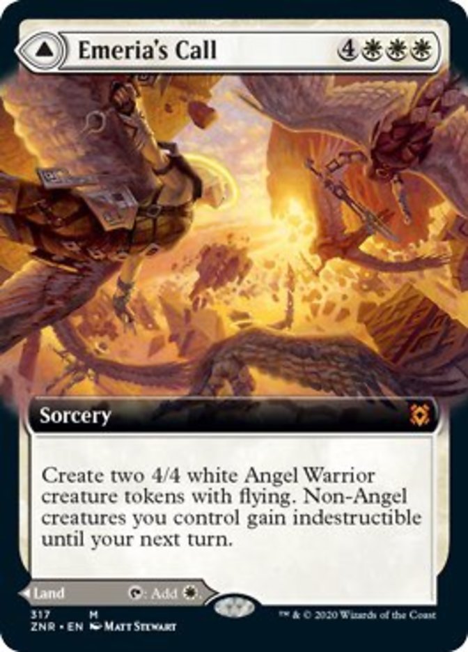 Emeria's Call // Emeria, Shattered Skyclave (Extended Art) front