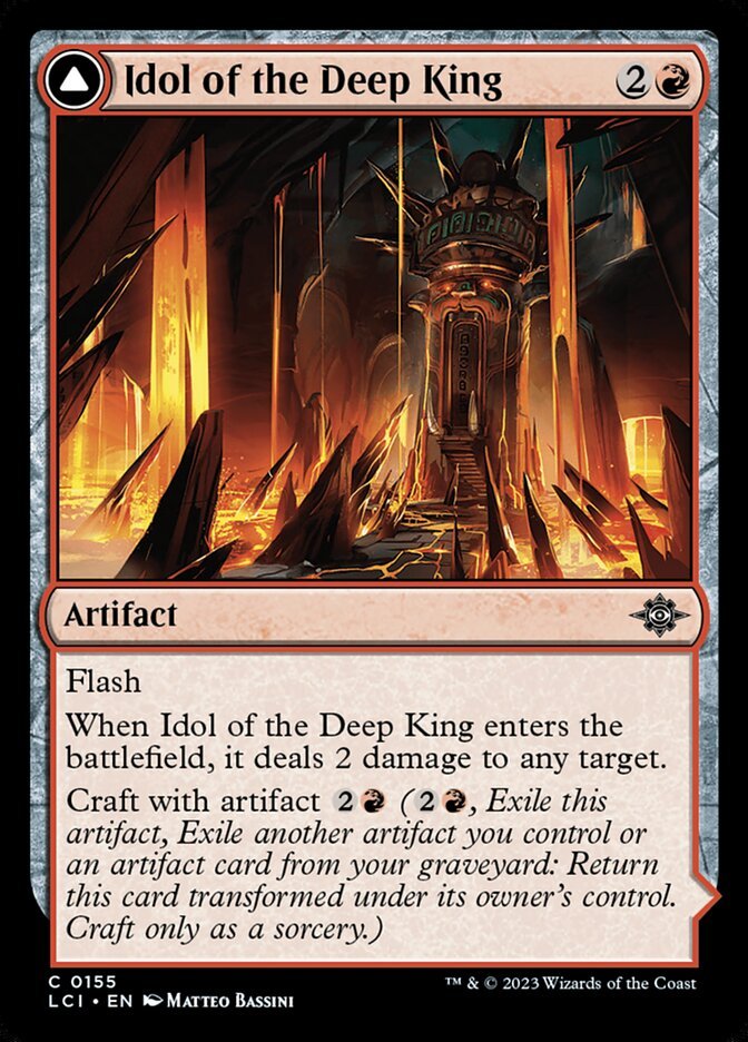 Idol of the Deep King // Sovereign's Macuahuitl front