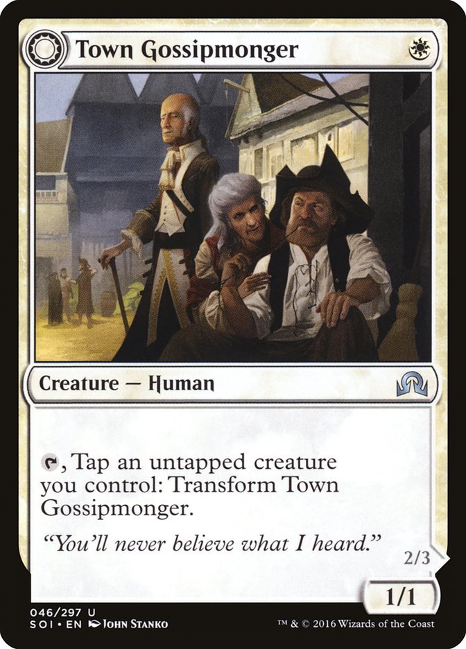 Town Gossipmonger // Incited Rabble front