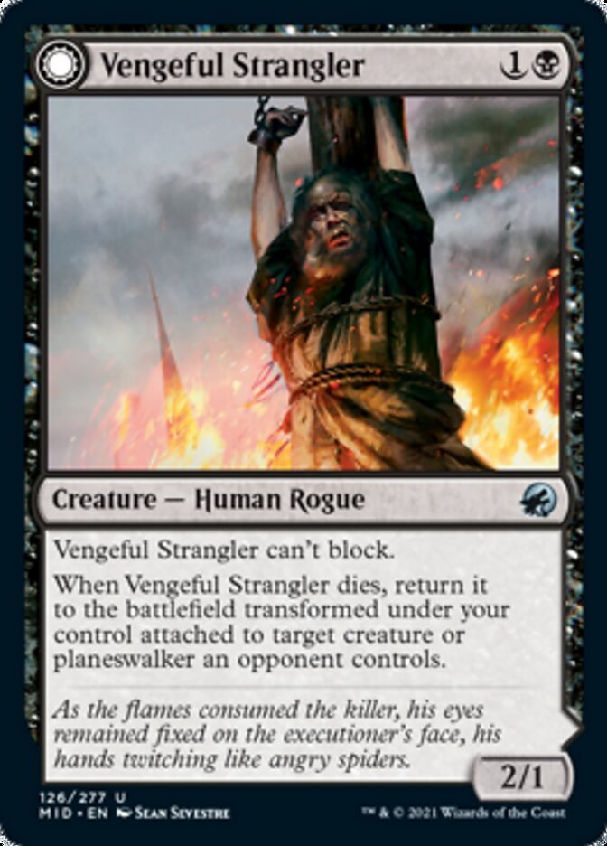 Vengeful Strangler // Strangling Grasp front