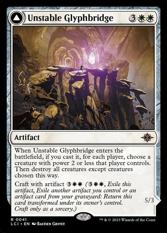 Unstable Glyphbridge // Sandswirl Wanderglyph front
