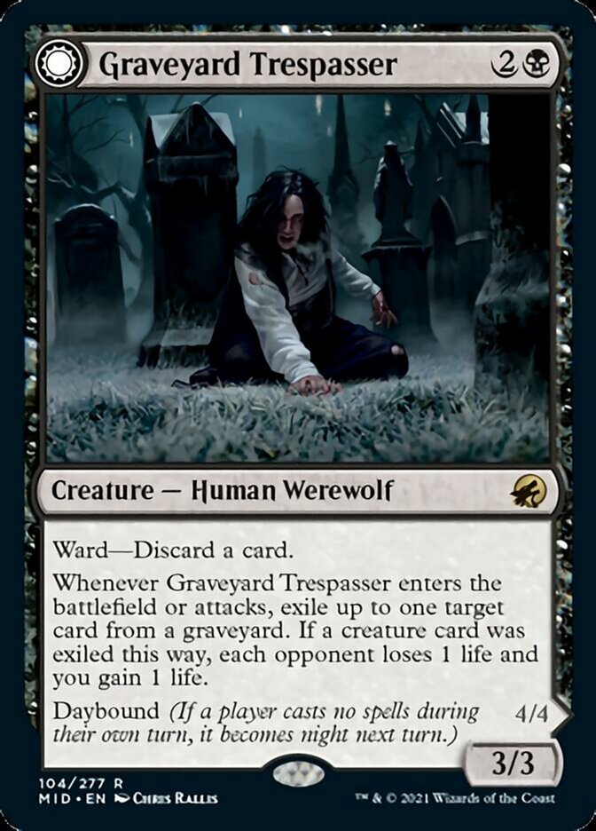 Graveyard Trespasser // Graveyard Glutton front