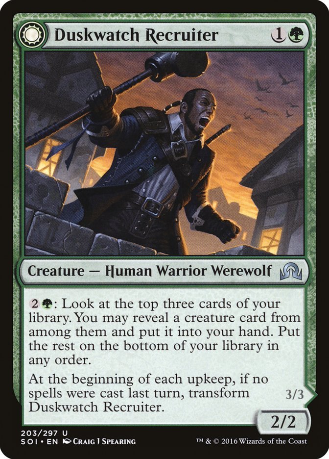 Duskwatch Recruiter // Krallenhorde Howler front