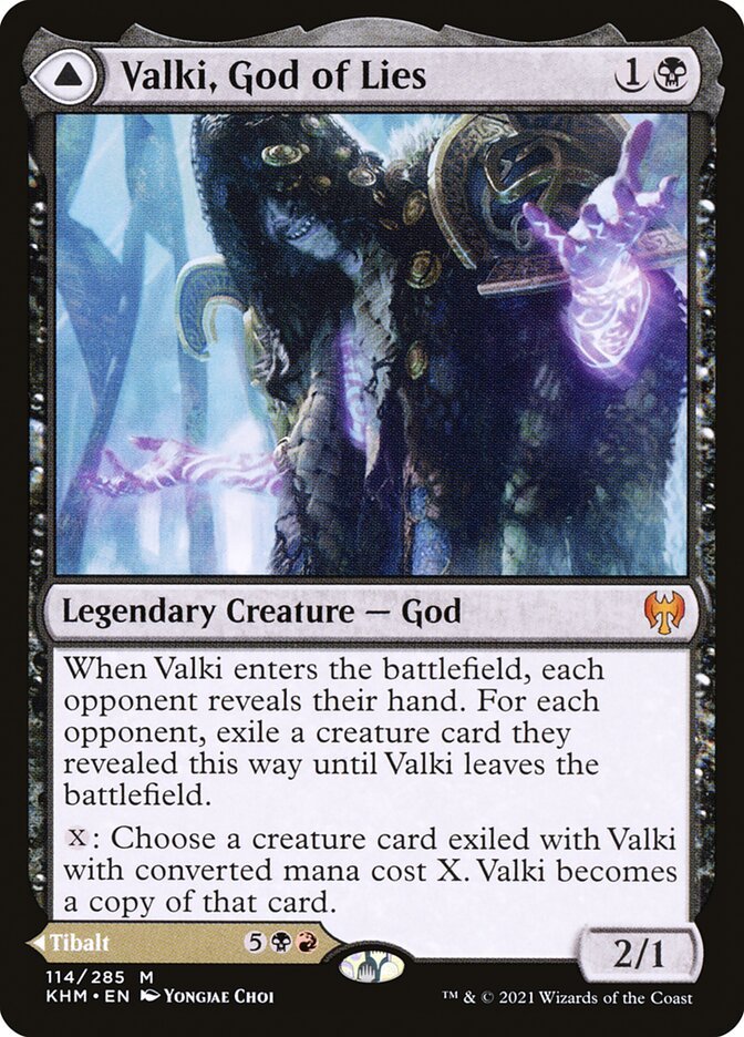 Valki, God of Lies // Tibalt, Cosmic Impostor front