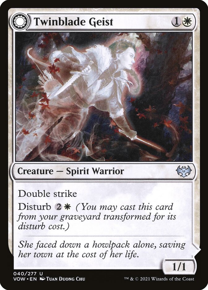 Twinblade Geist // Twinblade Invocation front