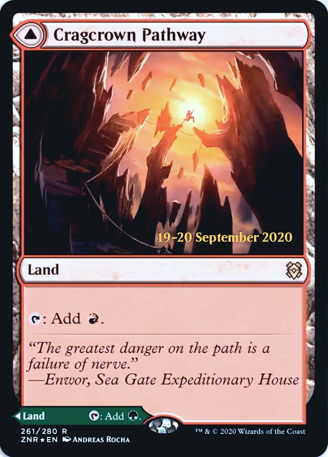 Cragcrown Pathway // Timbercrown Pathway (PR Foil) front