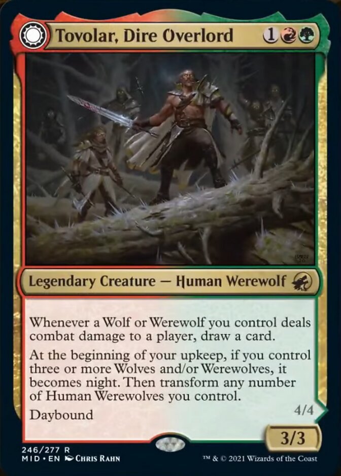 Tovolar, Dire Overlord // Tovolar, the Midnight Scourge front