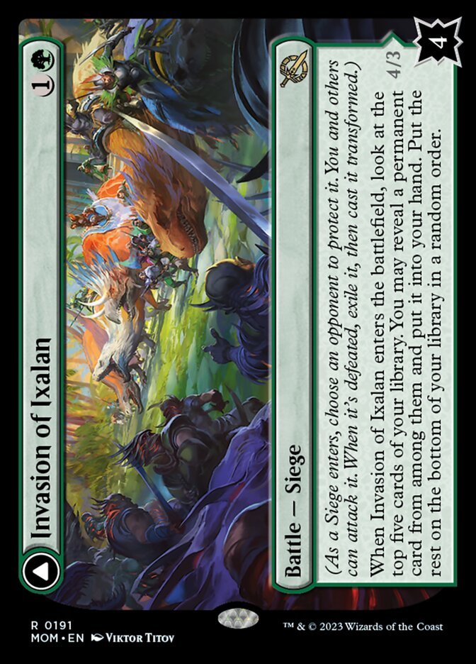 Invasion of Ixalan // Belligerent Regisaur front