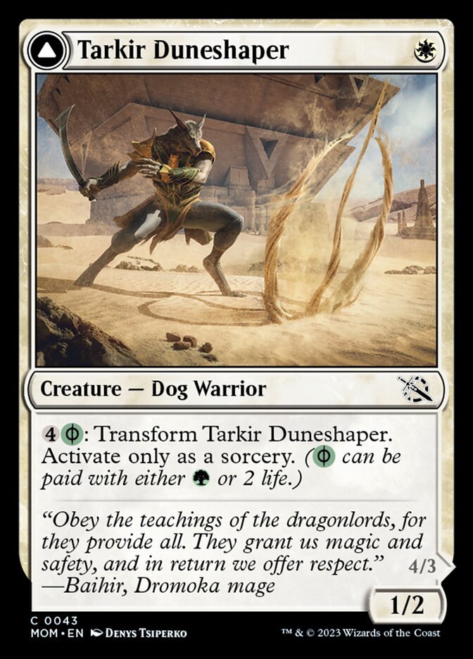 Tarkir Duneshaper // Burnished Dunestomper front