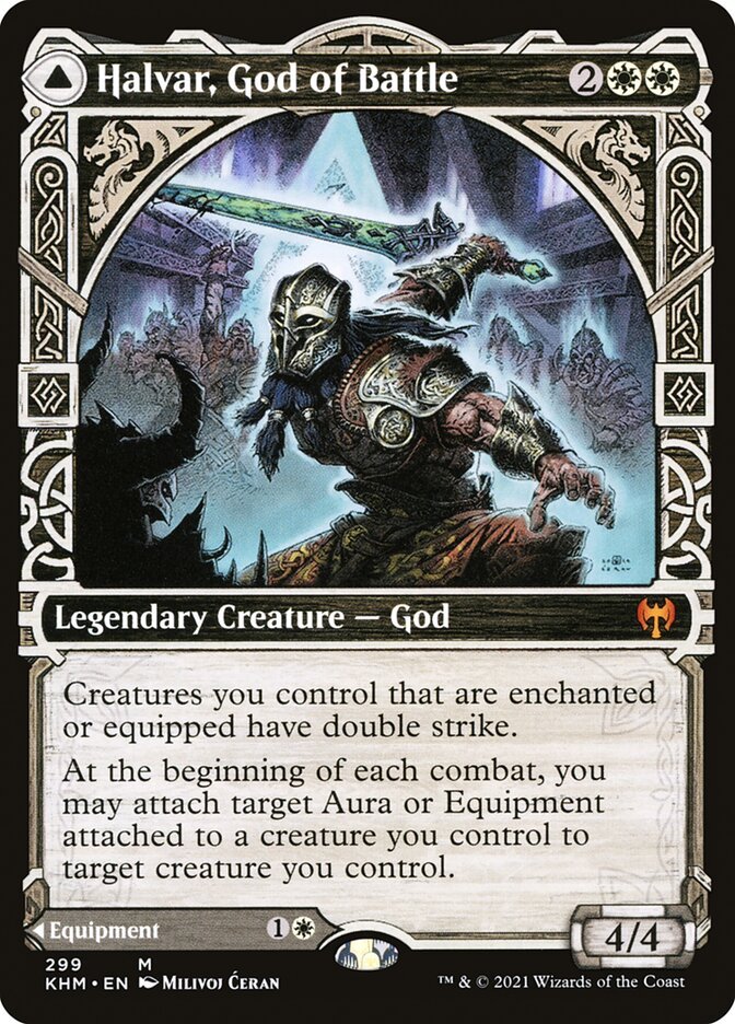 Halvar, God of Battle // Sword of the Realms (Showcase) front