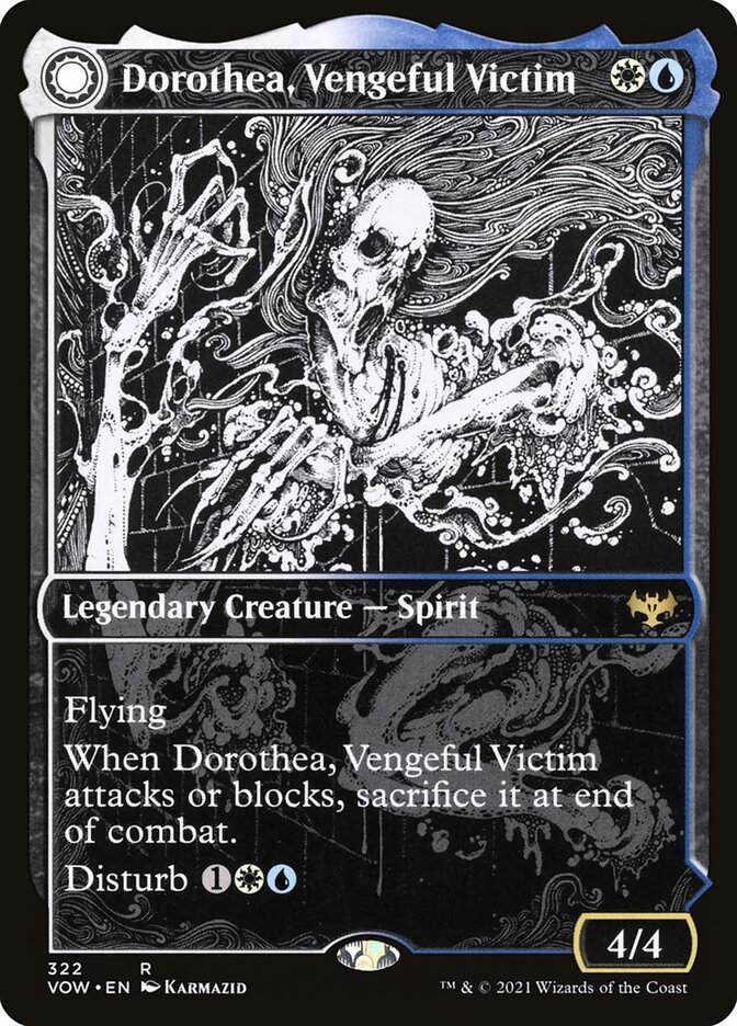 Dorothea, Vengeful Victim // Dorothea's Retribution (Eternal Night) front